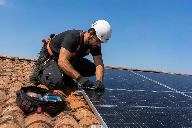 Maintenance et monitoring de panneaux solaires à Échourgnac